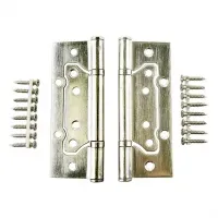 Петля дверная универсальная 125 мм, усиленная, хром