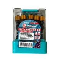 Набор бит кованых двухсторонних с ограничителем PH2, 65 мм, 10штук, CR-мо, 1/4, магнитные, "MAXIMUM"